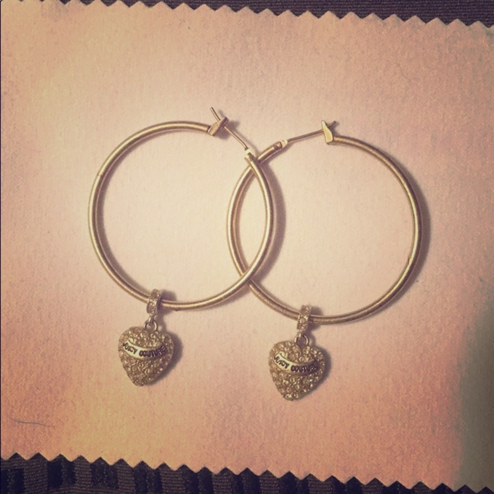 Juicy Couture hoop earrings